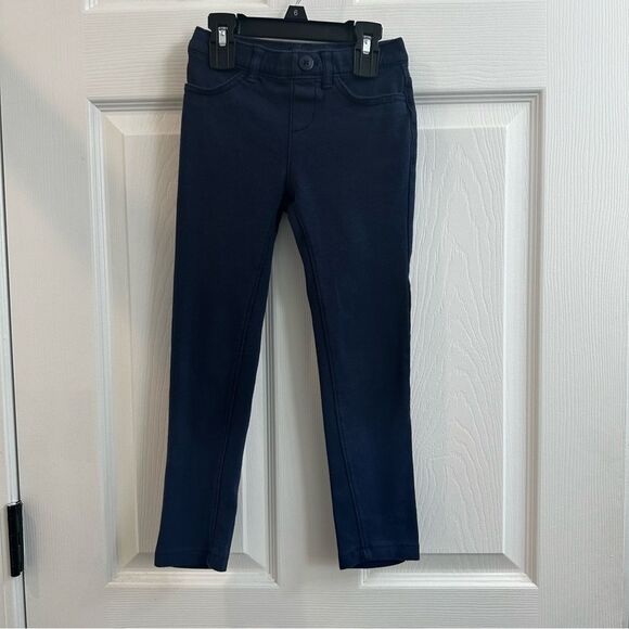 The Children's Place Girls Uniform Ponte Knit Pull On Jeggings - Blue size 6 - Picture 1 of 7